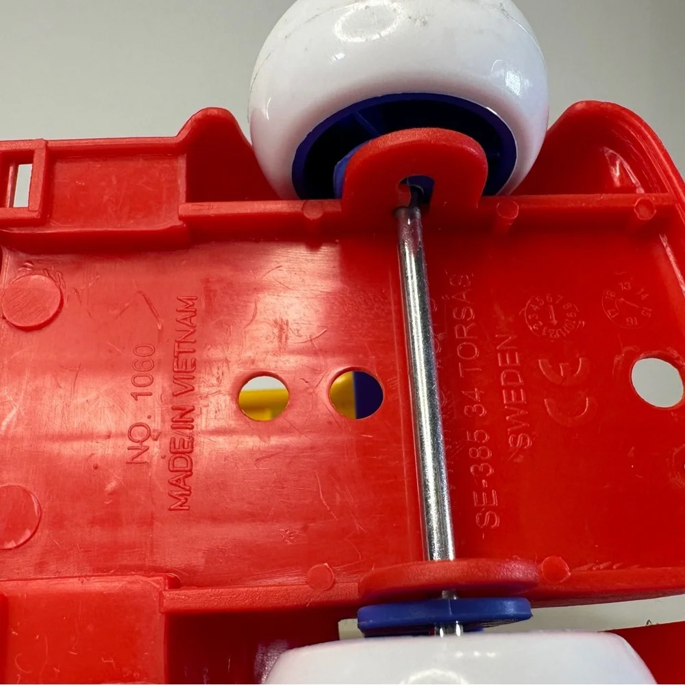 Viking Toys 1060 Sweden‎ Red Yellow Blue Plastic Jumbo Maxi Fire Truck 6” Ladder